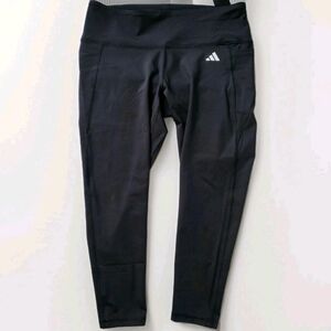 ADIDAS Essential womens high waist tights Plus size 2X Black